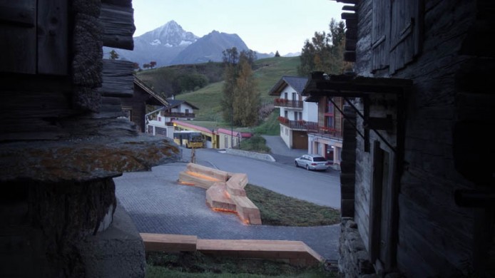 Fernando Menis представляет проект Bürchen Square, Бюрхен, Швейцария.