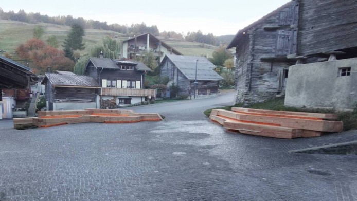 Fernando Menis представляет проект Bürchen Square, Бюрхен, Швейцария.