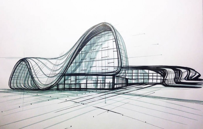 The Heydar Aliyev Center  By Zaha Hadid
