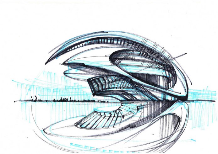 Santiago Calatrava, City of Arts & Sciences in Valencia, Spain