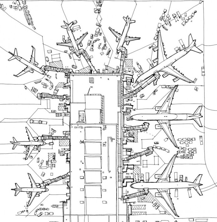 Раскраска «Удивительные строения» от Стива Макдональда