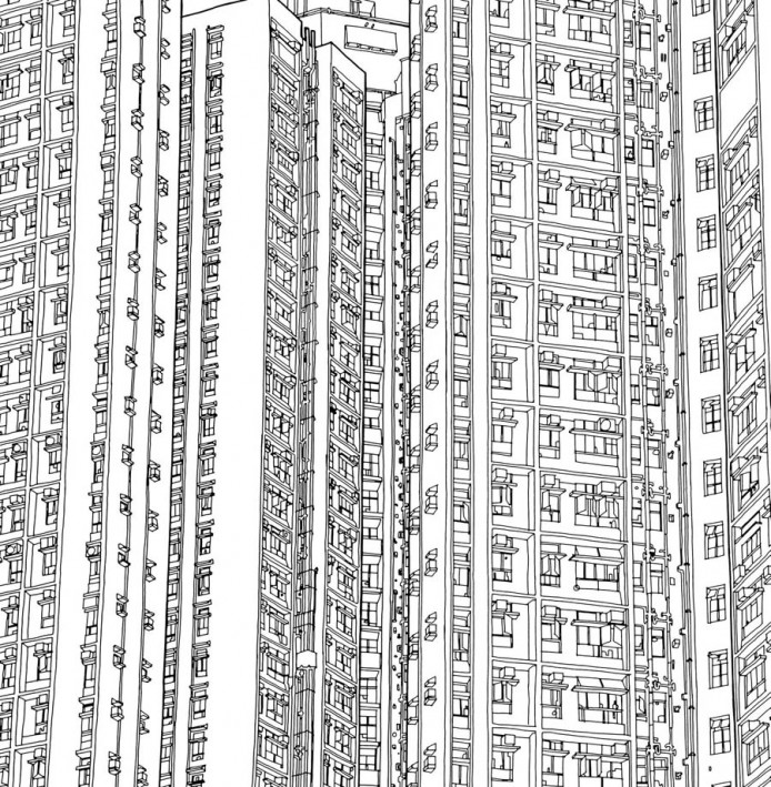 Жилые многоэтажки. Гонконг, Китай