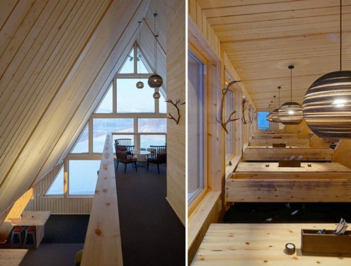 А-ресторан в горах от Murman Arkitekter