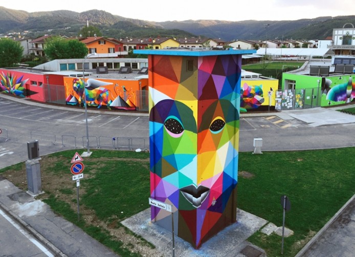 Веселый детский сад в Италии от Okuda San Miguel