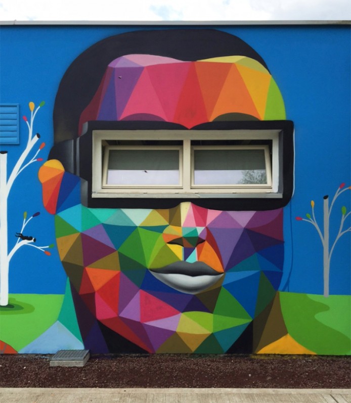 Веселый детский сад в Италии от Okuda San Miguel