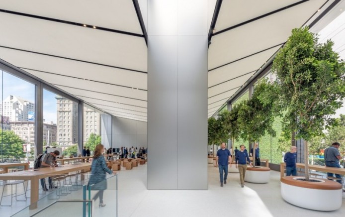 Яблоко от яблони: магазин Apple от Foster + Partners, Сан-Франциско, США.