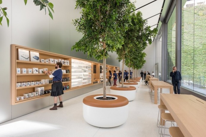 Яблоко от яблони: магазин Apple от Foster + Partners, Сан-Франциско, США.