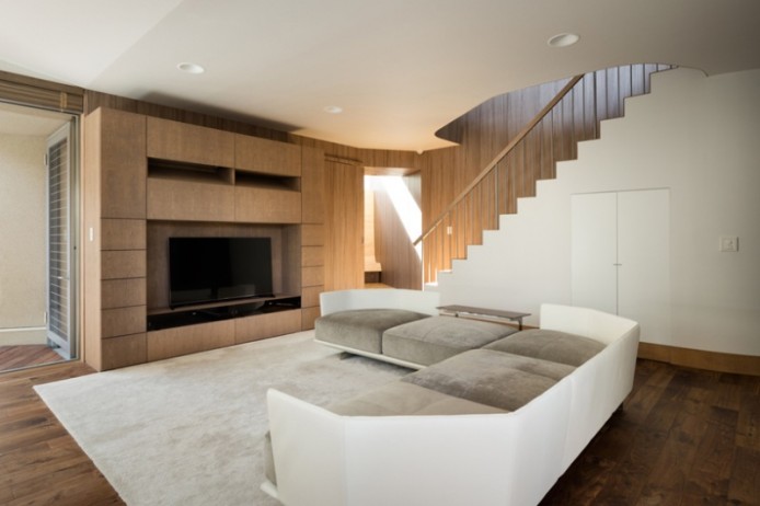 Дом Тритона от JP architects, Осака, Япония.